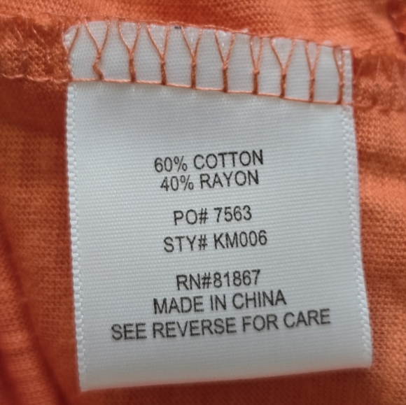 Olivia Sky Short Sleeve Tie Bottom Tunic Top - Picture 6 of 6